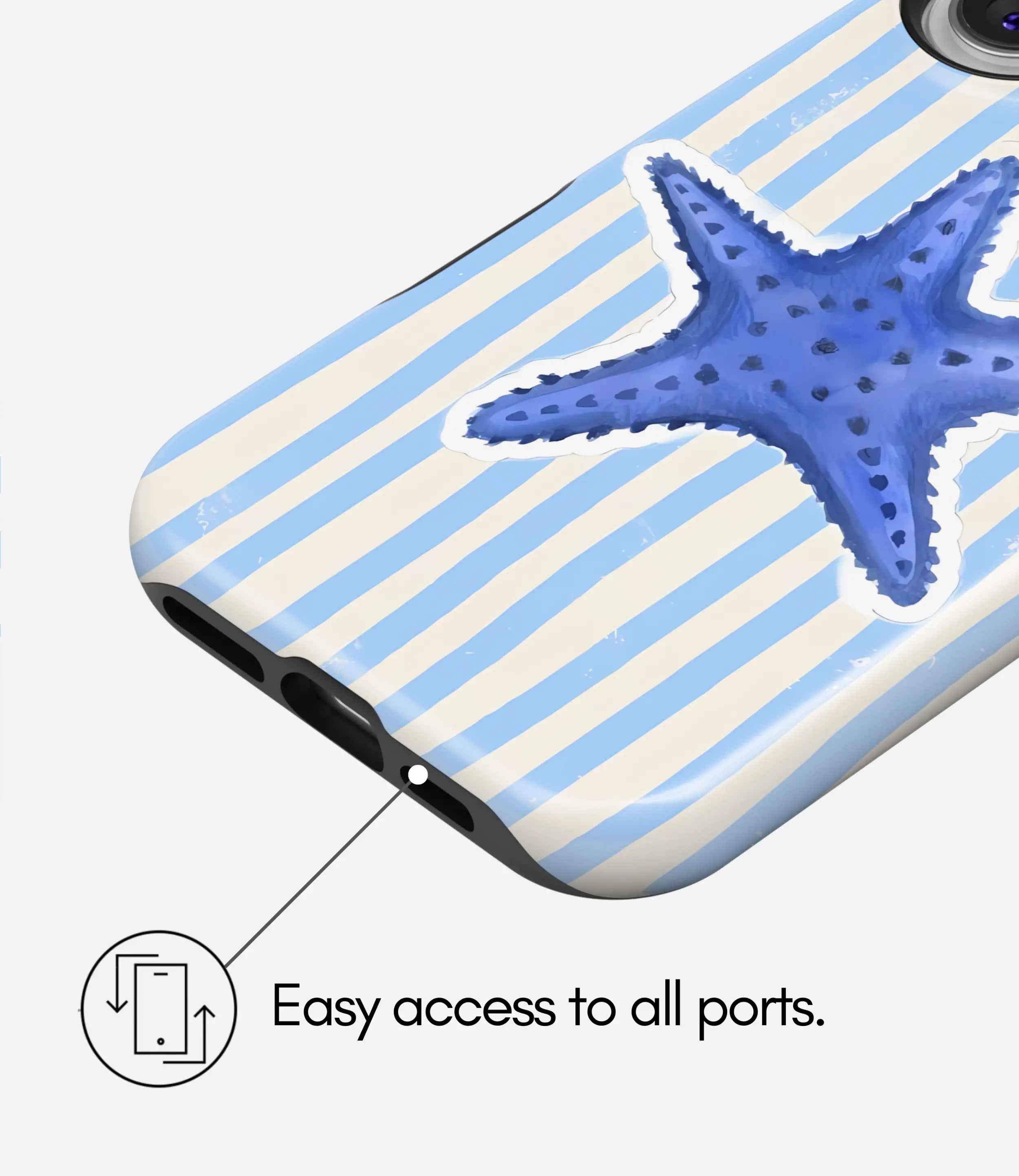 Coastal Starfish Glossy Armoured Case
