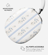 Load image into Gallery viewer, Blue Cottage Stripes Glossy Airpods Max Case
