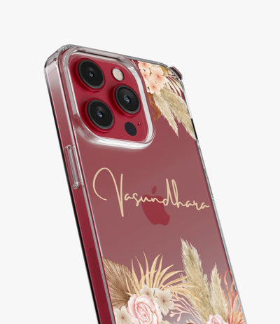 Garden Glamour Custom Name Silicone Case