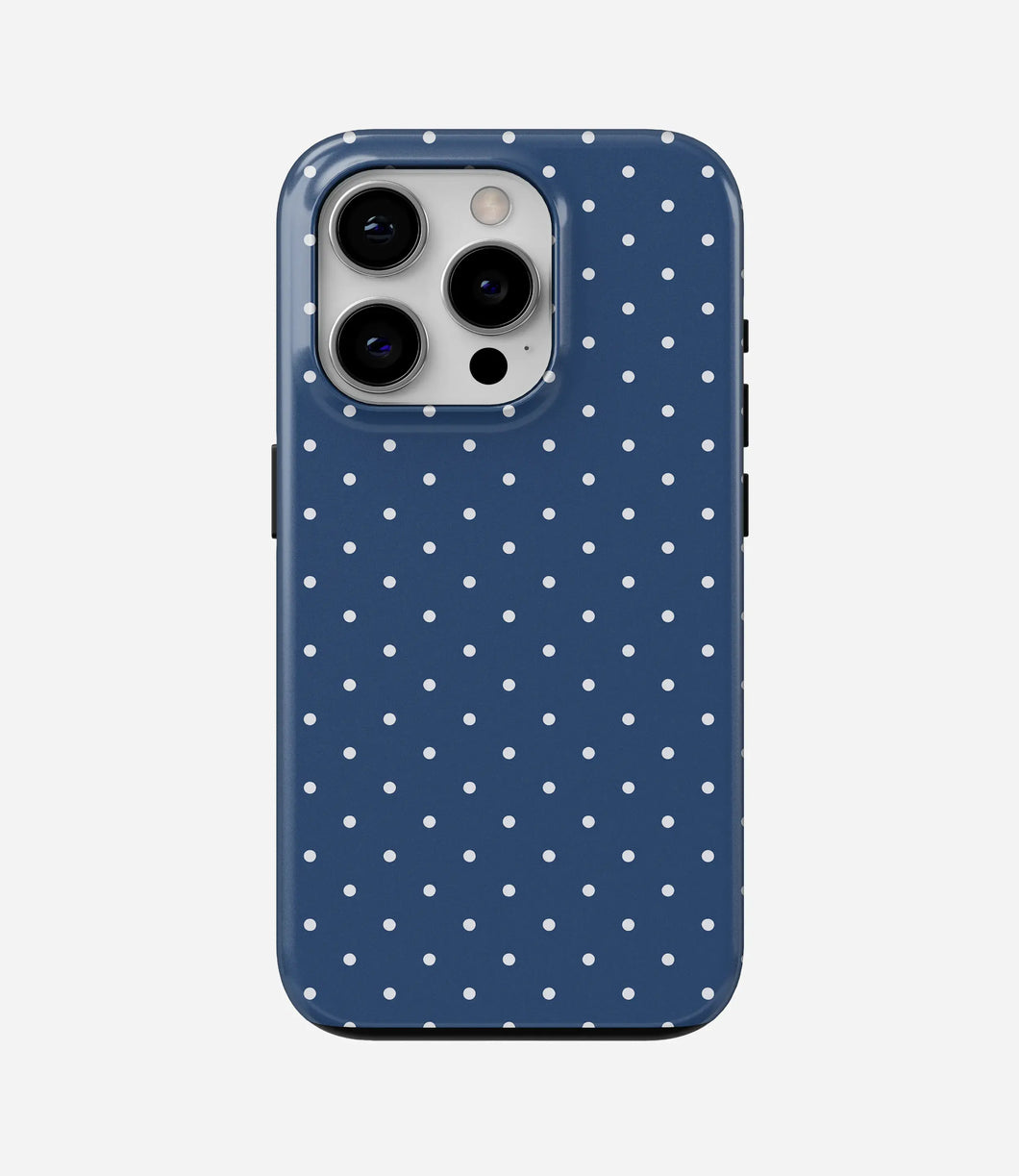 Dot Navy Glossy Armoured Case
