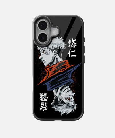 Upside Down Anime Glass Phone Case