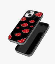 Load image into Gallery viewer, Akatsuki Cloud Glass Phone Case
