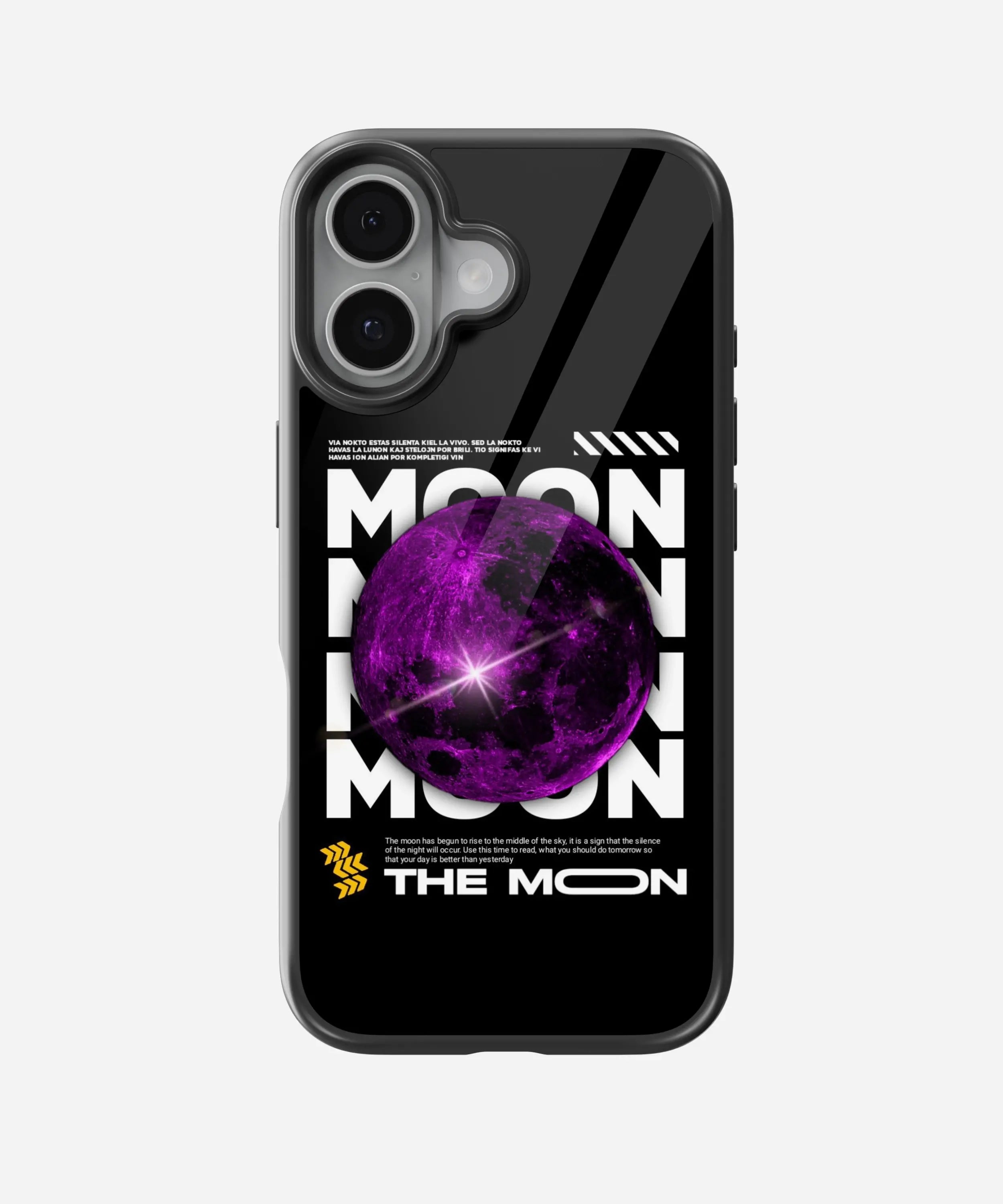 Purple Moon Glass Case