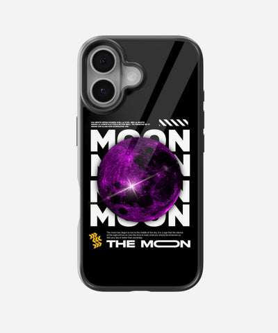 Purple Moon Glass Case
