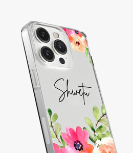 Blossom Blooms Custom Name Silicone Case