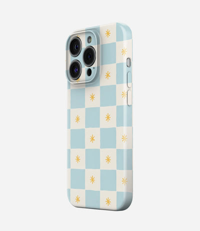 Sunday Sky Checks Glossy Hard Case