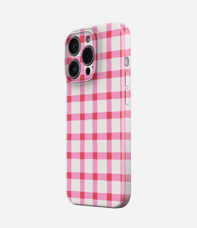 Rosy Checkmate Glossy Hard Case