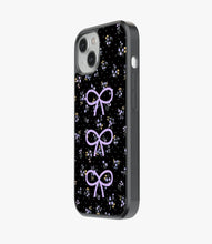 Load image into Gallery viewer, Midnight Bloom Bows Glass Case
