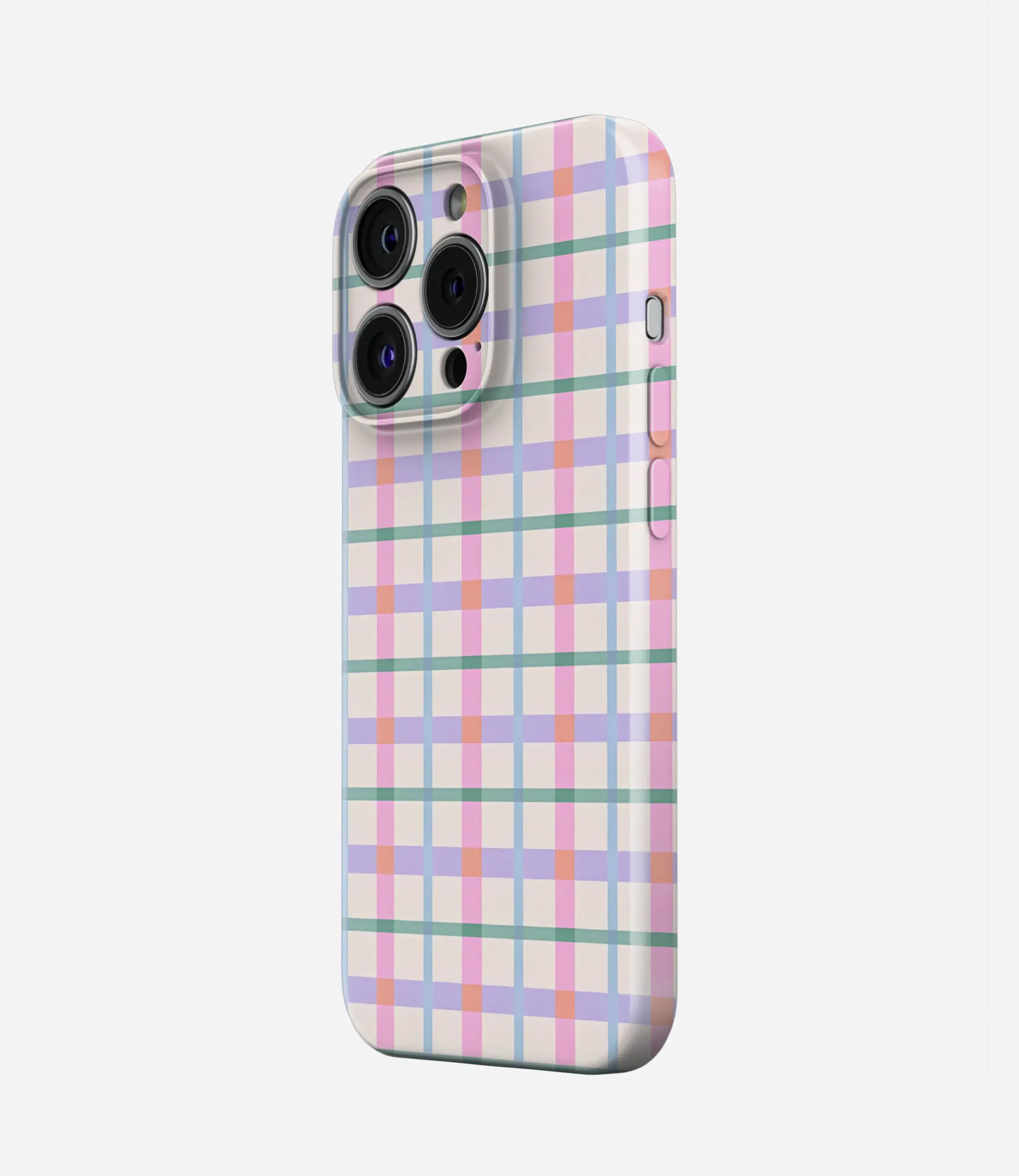 Pastel Dreamy Gingham Glossy Hard Case