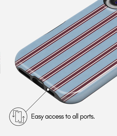 Bordeaux Stripe Glossy Armoured Case