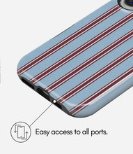 Load image into Gallery viewer, Bordeaux Stripe Glossy Armoured Case
