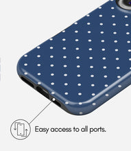 Load image into Gallery viewer, Dot Navy Glossy Armoured Case
