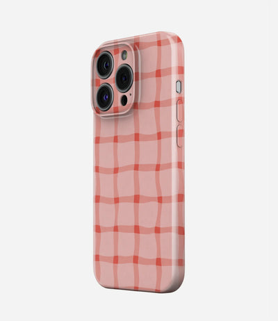 Melted Gingham Glossy Hard Case