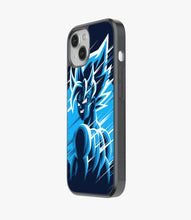 Load image into Gallery viewer, Goku Blue Moon Glass Phone Case
