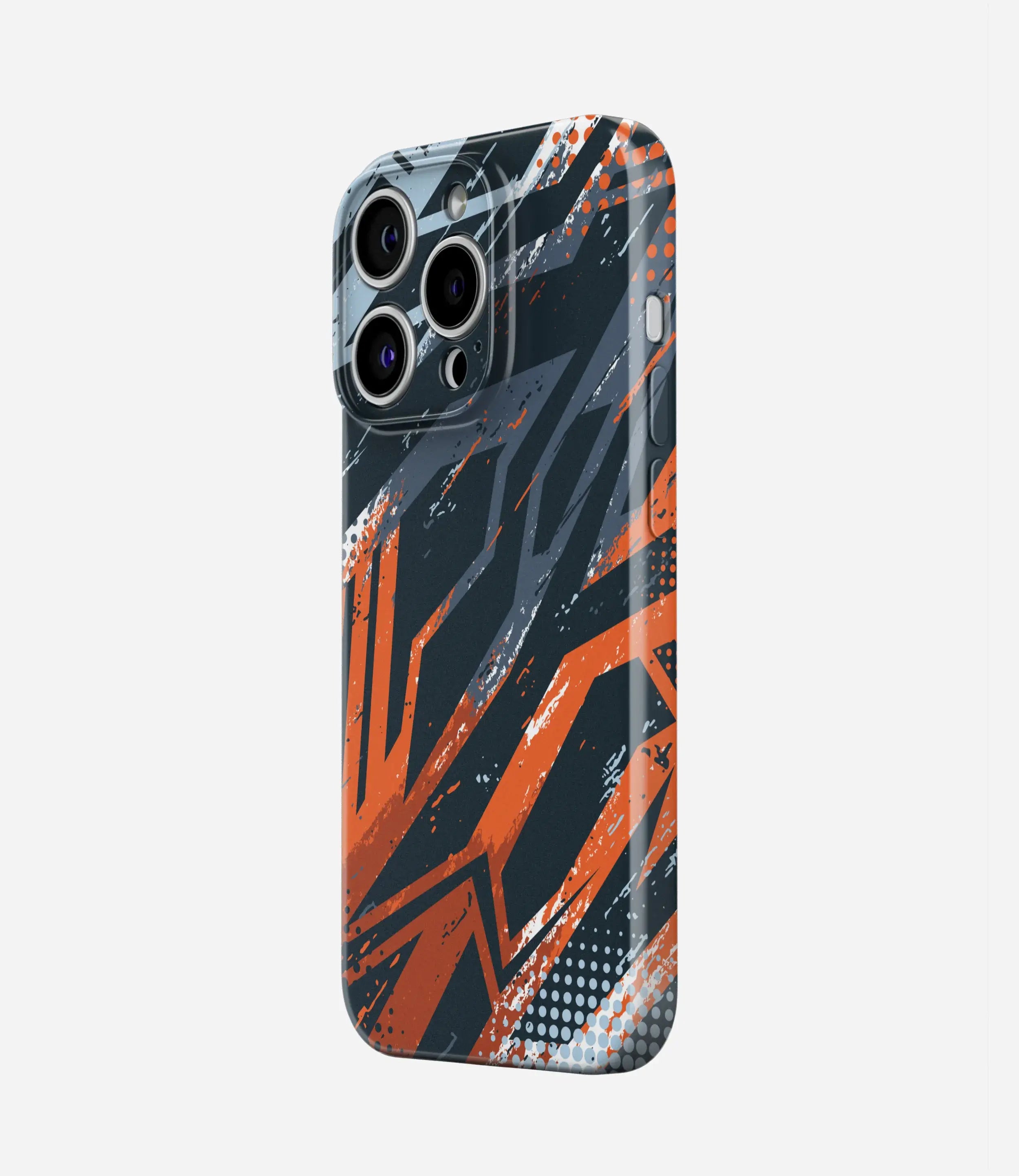 Grunge Brush Strokes Pattern Glossy Hard Case