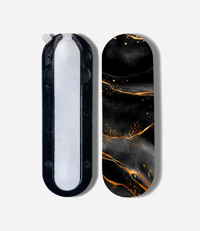 Black/Gold Marble Print Pop Slider