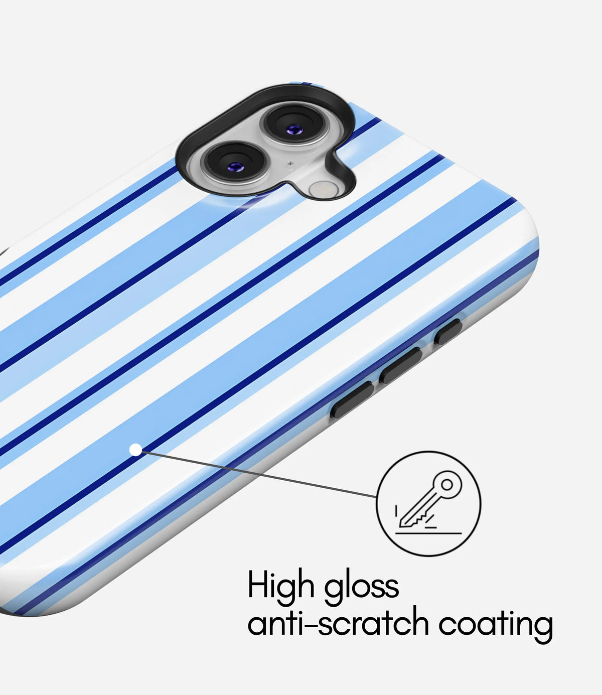 Sunday Blues Glossy Armoured Case