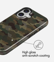 Load image into Gallery viewer, Classic Woodland Camo Glossy Armoured Case
