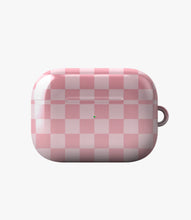 Load image into Gallery viewer, Soft Barbiecore Check Glossy Airpod Case
