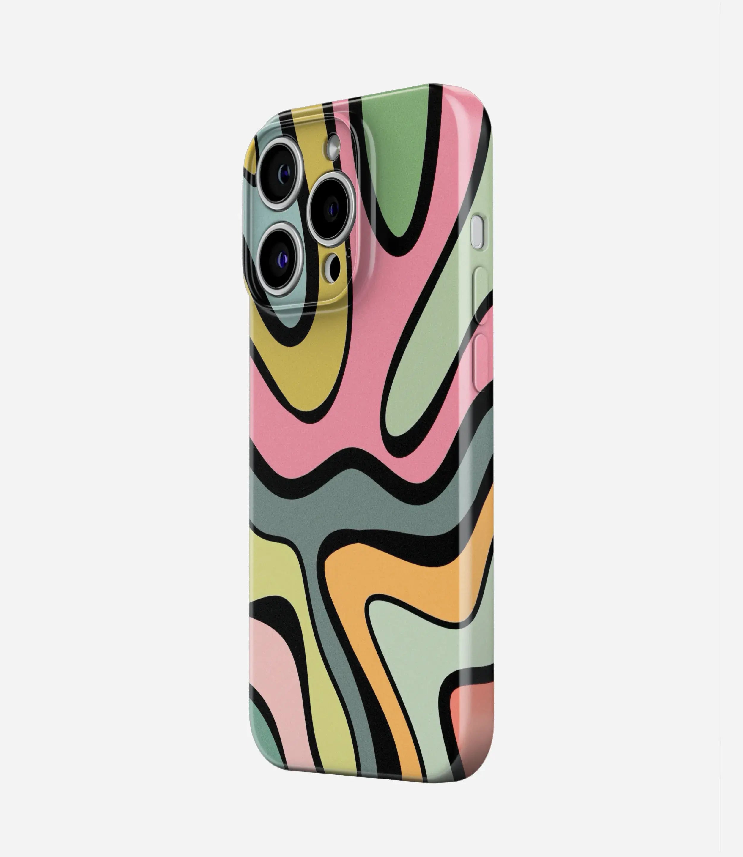 Grunge Waves Glossy Hard Case