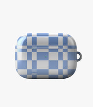 Load image into Gallery viewer, Powder Blue Plaid Glossy Airpod Case

