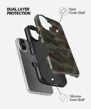 Load image into Gallery viewer, Classic Woodland Camo Glossy Armoured Case

