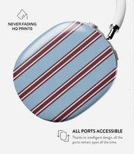 Load image into Gallery viewer, Bordeaux Stripe Glossy Airpods Max Case

