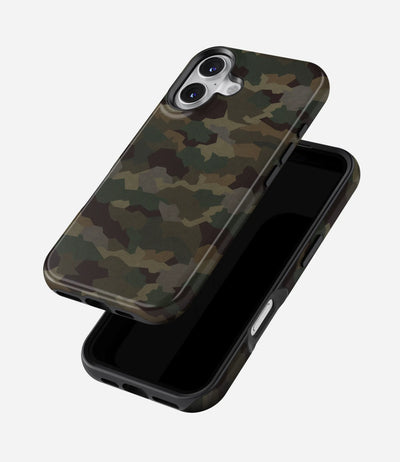 Classic Woodland Camo Glossy Armoured Case
