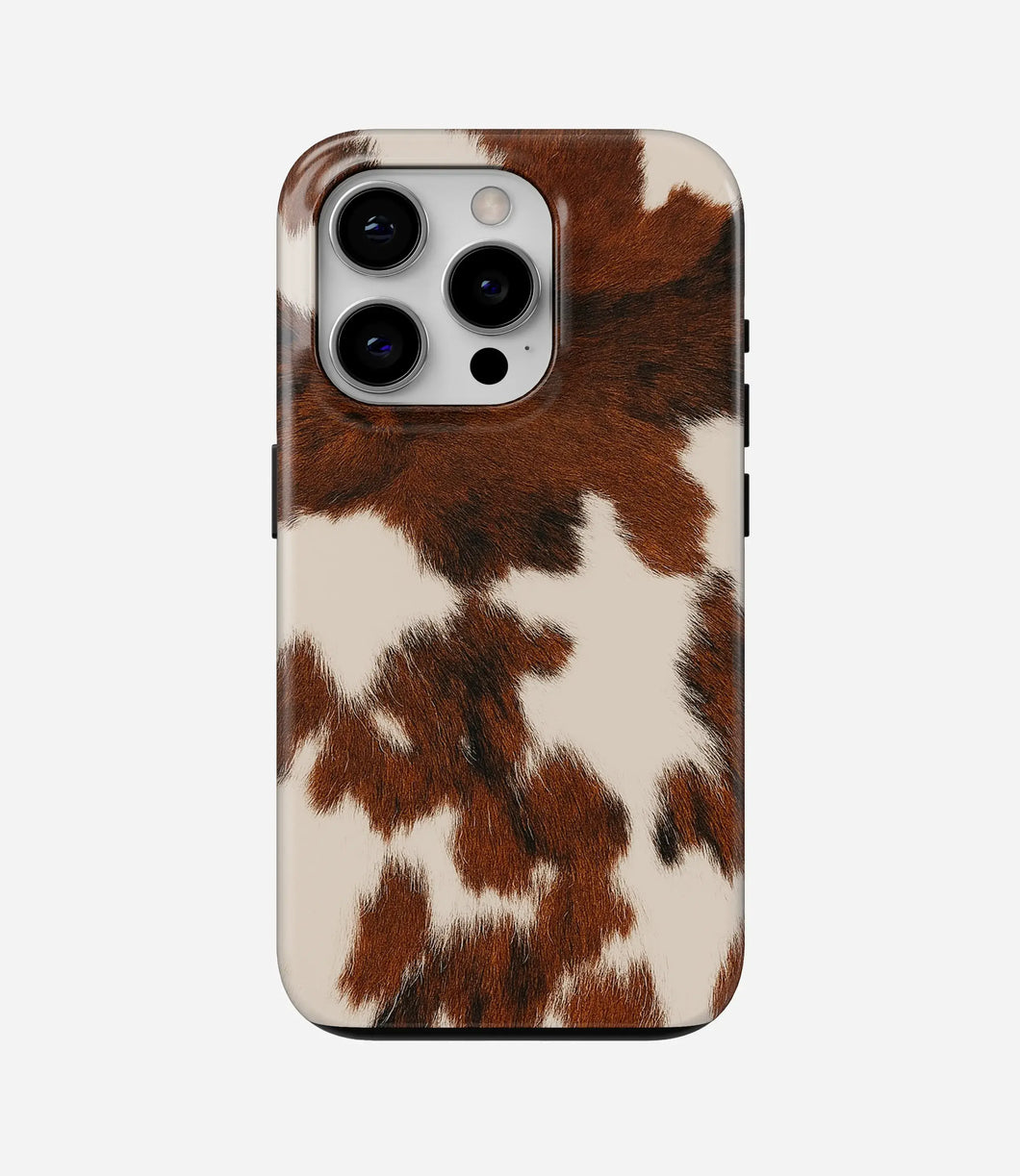 Rustic Moo Glossy Armoured Case