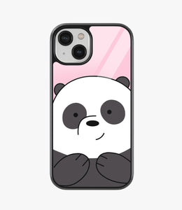 Panda Face Glass Case