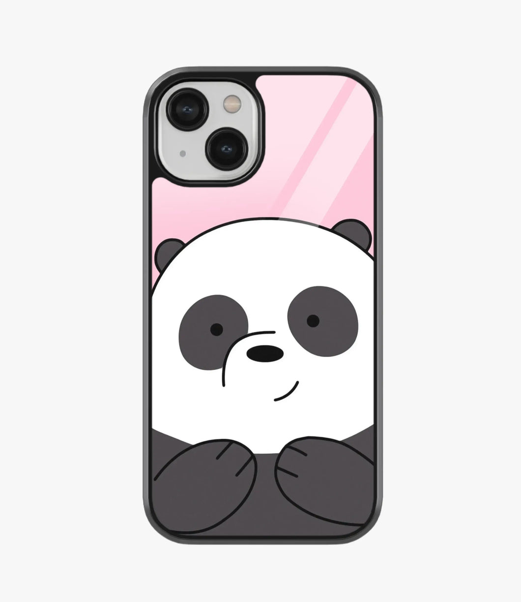 Panda Face Glass Case