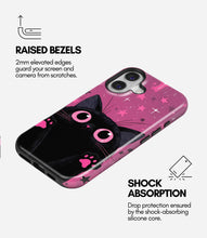 Load image into Gallery viewer, Cosmic Pink Cat Glossy Armoured Case
