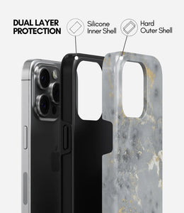 Frosted Gold Vein Glossy Armoured Case