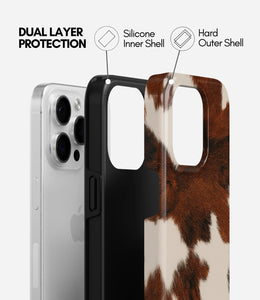 Rustic Moo Glossy Armoured Case