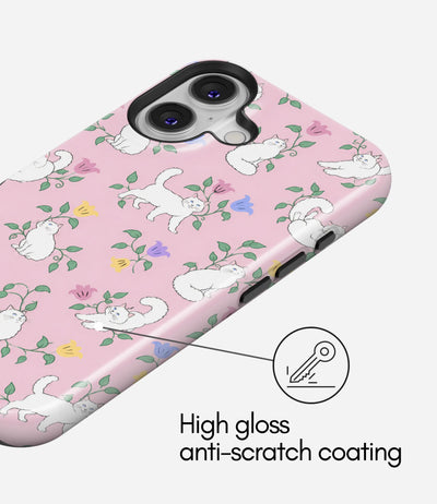 Blooming Meow Glossy Armoured Case