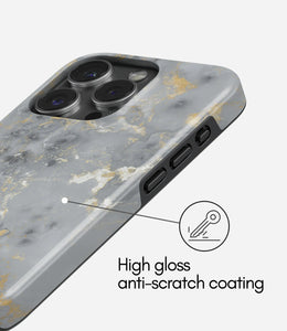 Frosted Gold Vein Glossy Armoured Case