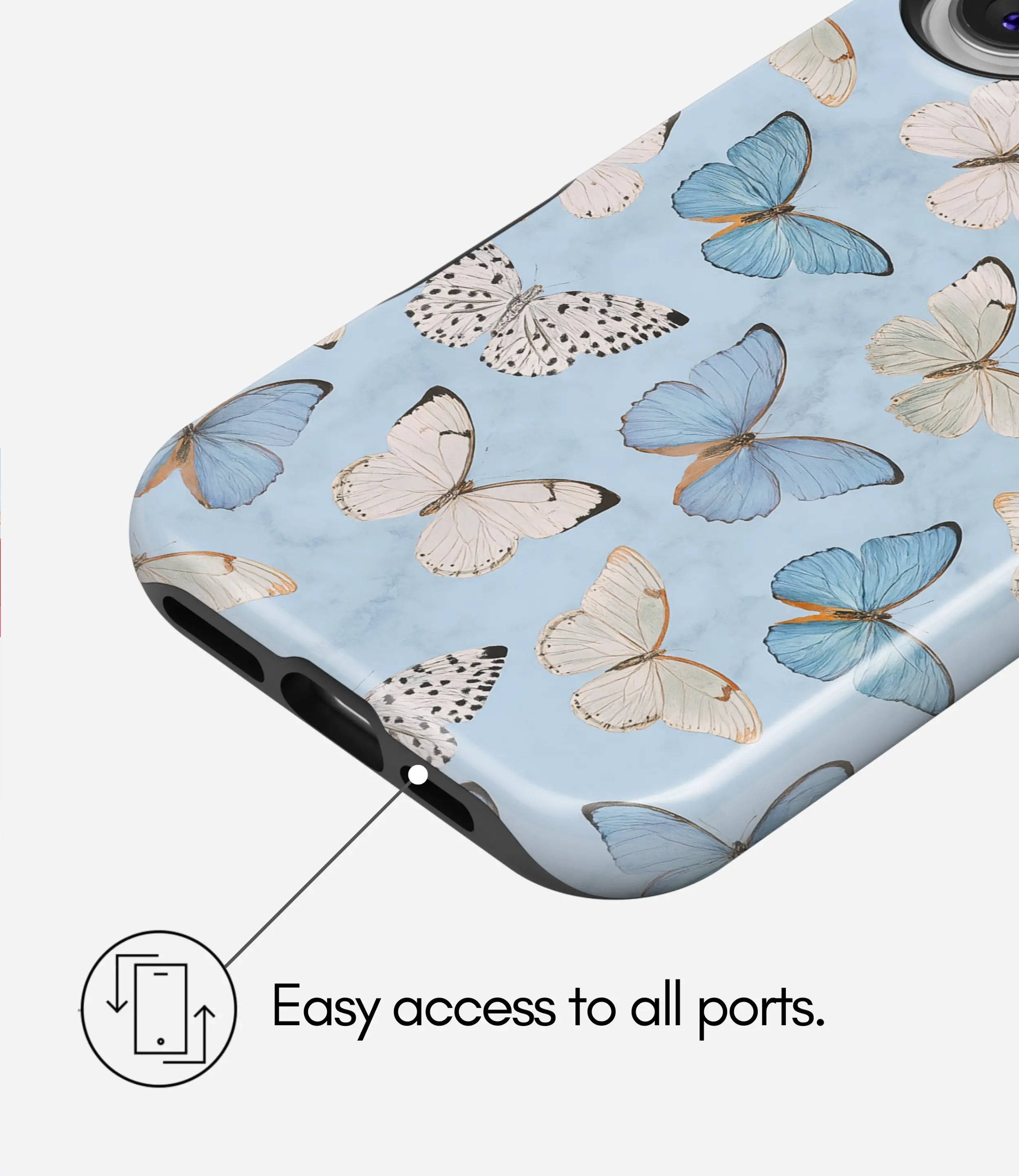 Sky Flutter Glossy Armoured Case