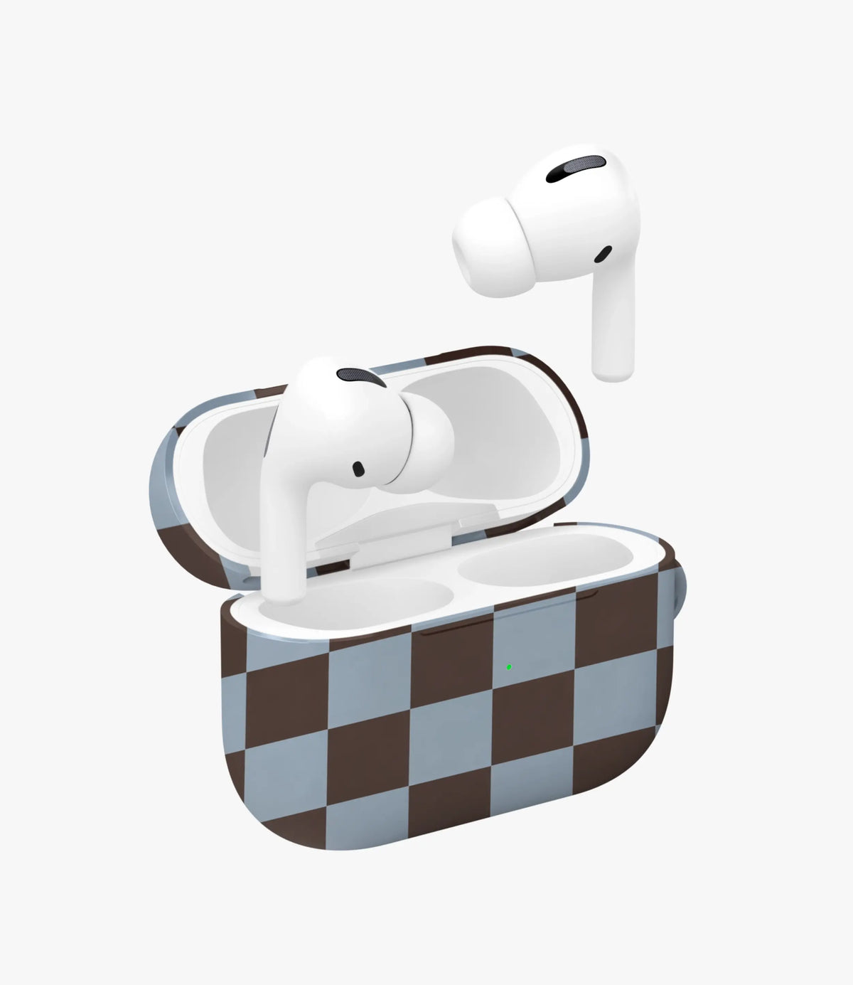 Mocha Sky Checker Glossy Airpod Case