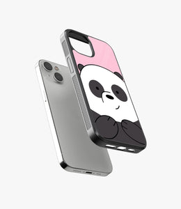 Panda Face Glass Case