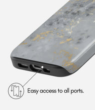 Load image into Gallery viewer, Frosted Gold Vein Glossy Armoured Case
