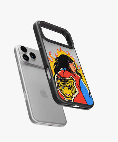 Tiger Spirit Girl Luxe Mirror Phone Case