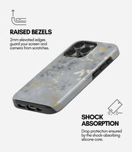 Load image into Gallery viewer, Frosted Gold Vein Glossy Armoured Case
