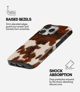 Rustic Moo Glossy Armoured Case