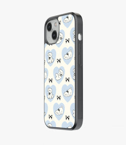 Bowtie Poodle Glass Case