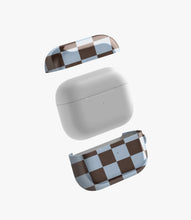 Load image into Gallery viewer, Mocha Sky Checker Glossy Airpod Case
