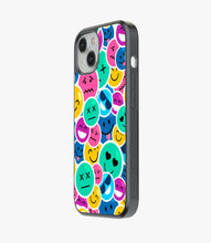 Load image into Gallery viewer, Colorful Smile Emoticons Glass Case
