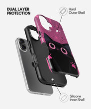 Load image into Gallery viewer, Cosmic Pink Cat Glossy Armoured Case
