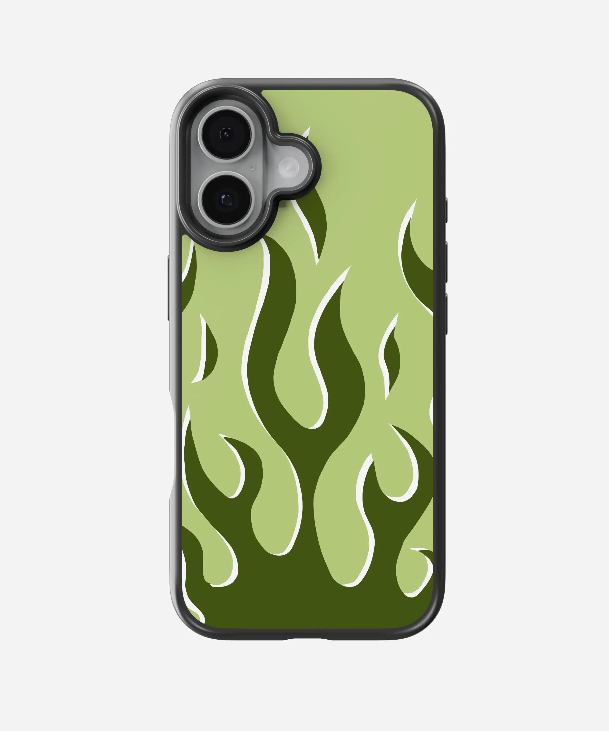 Y2K Olive Flame Hybrid Matte Case