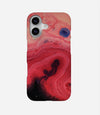 Vivid Burgundy Marble Print Case