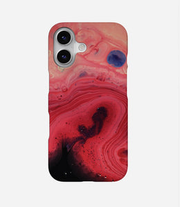 Vivid Burgundy Marble Print Case